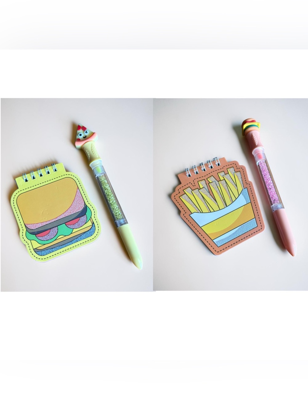 Cheeseburger and Fries Mini Notepad Sets